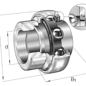 Закрепляемые подшипники GE60-XL-KRR-B INA