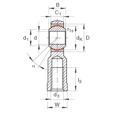 Шарнирные головки Fluro Econom GKLIW20